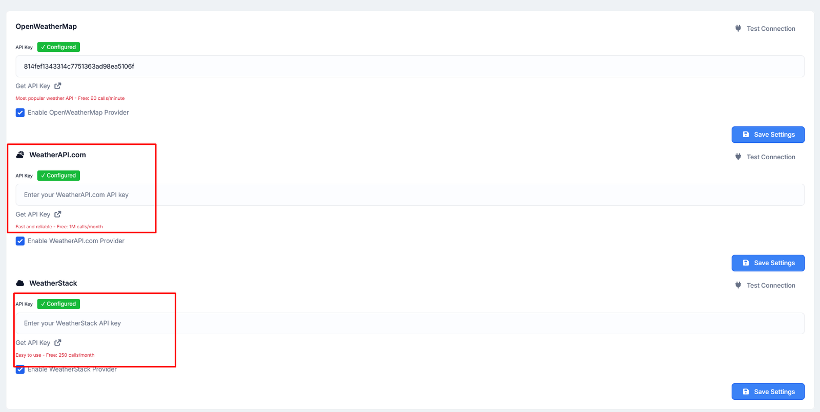 WeatherAPI.com API key configuration